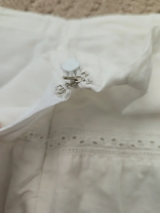 American Eagle Skirt Eyelet Tiered Fairy 0 Feathers Boho Vintage Y2k Scallop Hem - Picture 5 of 13